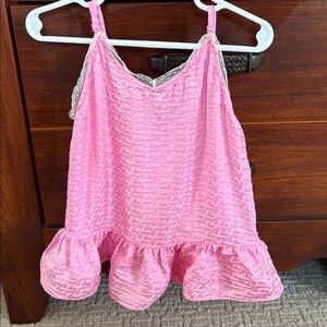 Zadig & Voltaire Girls size 8 silk pink camisole top